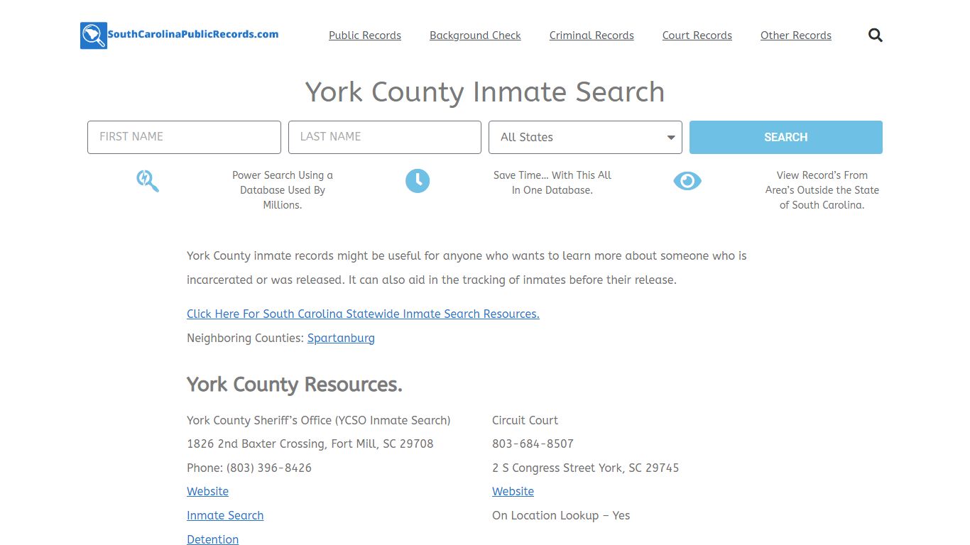 York County Inmate Search - YCSO Current & Past Jail Records